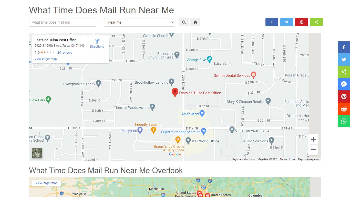 What Time Does Mail Run Near Me
